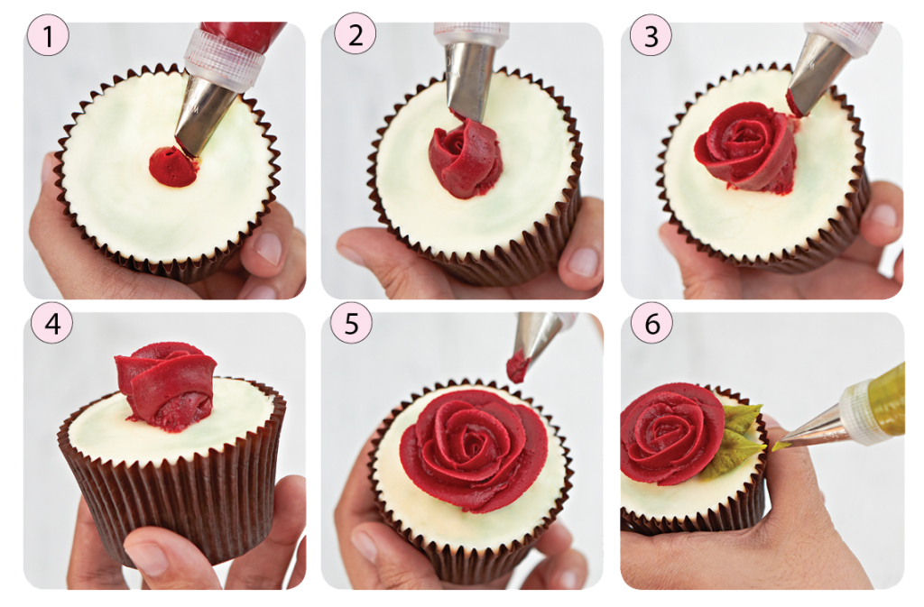 How to Make Buttercream Roses On Cupcakes