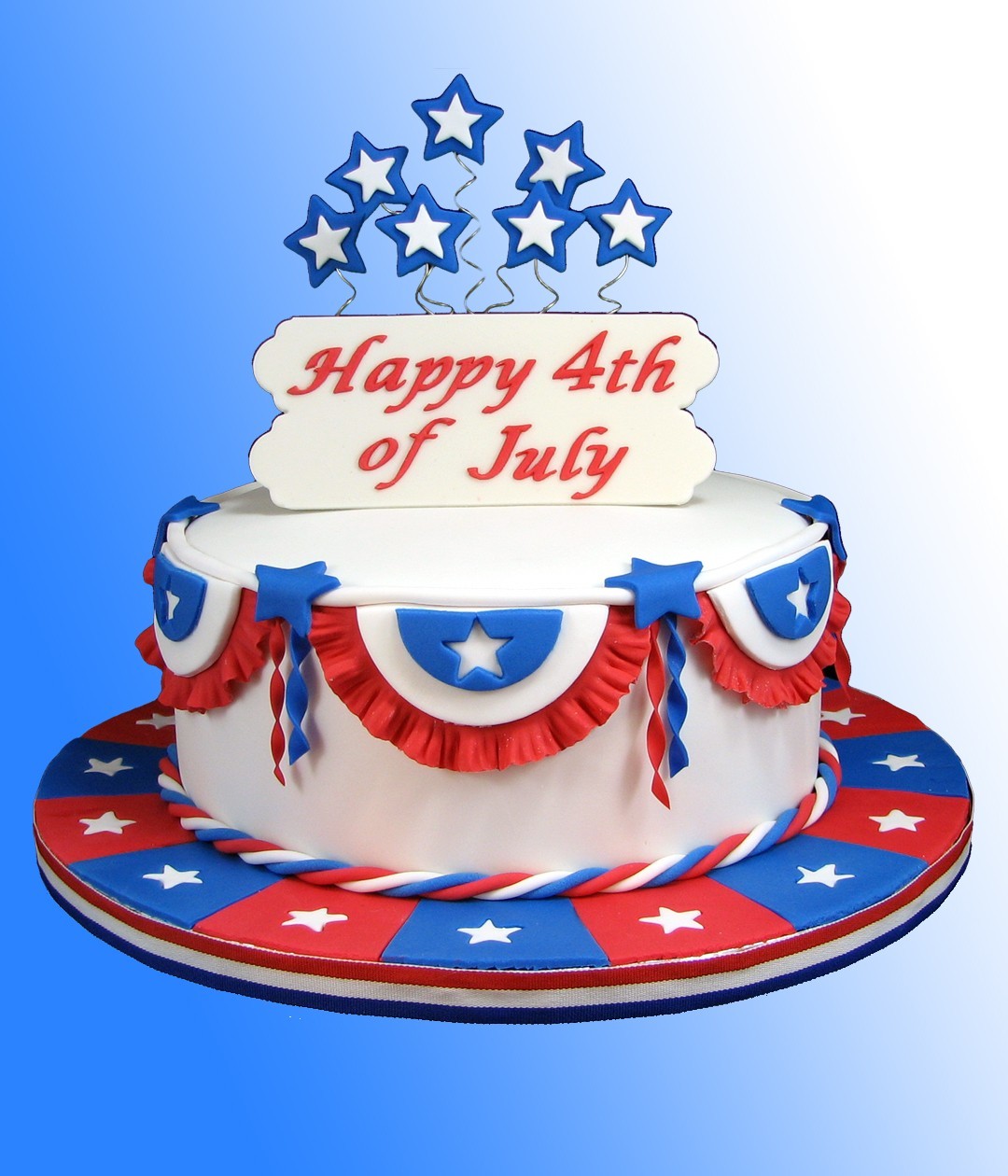 Independence Day 4th of July Cake