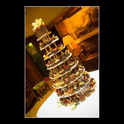 Individual Chocolate Wedding Cakes