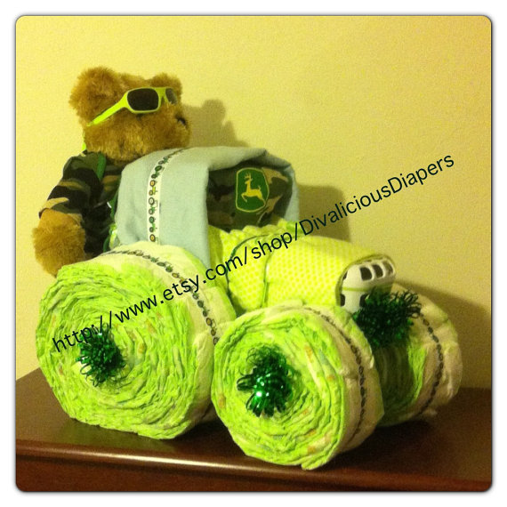 John Deere Tractor Diaper Cake John Deere Tractor Diaper Cake