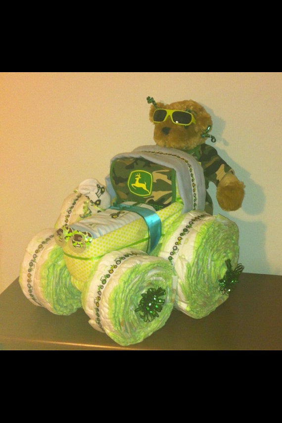 John Deere Tractor Diaper Cake John Deere Tractor Diaper Cake