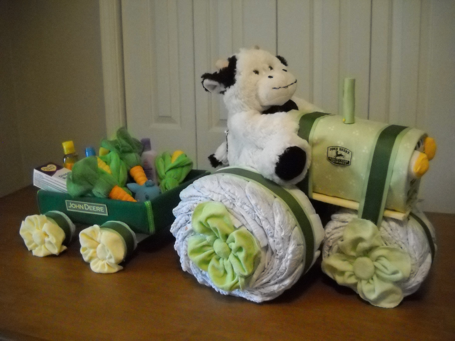 John Deere Tractor Diaper Cake John Deere Tractor Diaper Cake