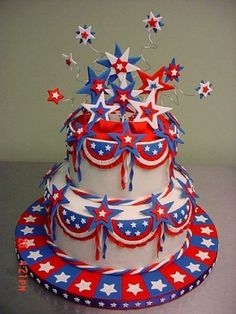 July 4th Birthday Cake