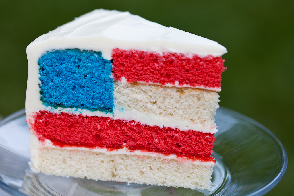 July 4th Flag Cake