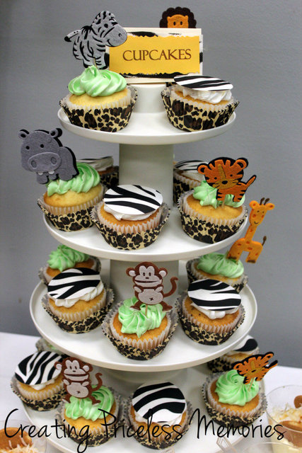 Jungle Theme Baby Shower Cupcakes Jungle Theme Baby Shower Cupcakes
