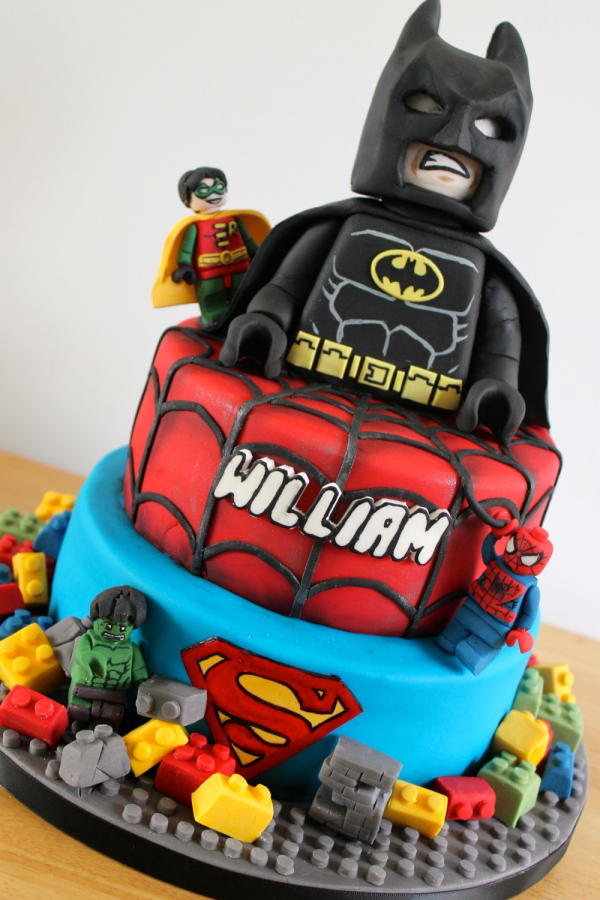 LEGO Superhero Cake