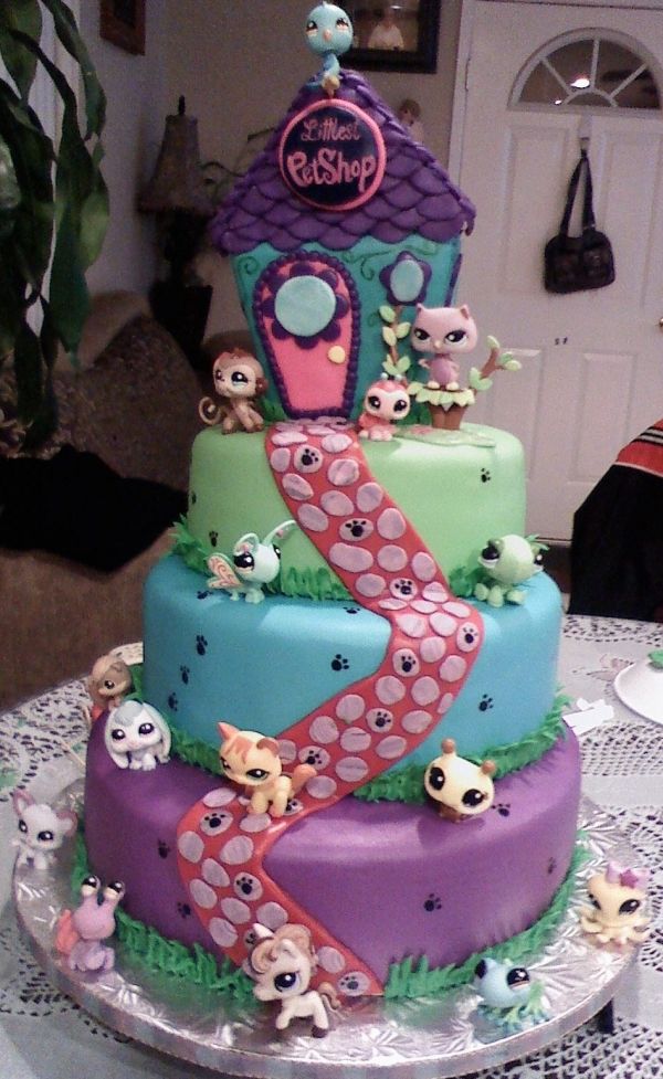 Littlest Pet Shop Birthday Cake Littlest Pet Shop Birthday Cake