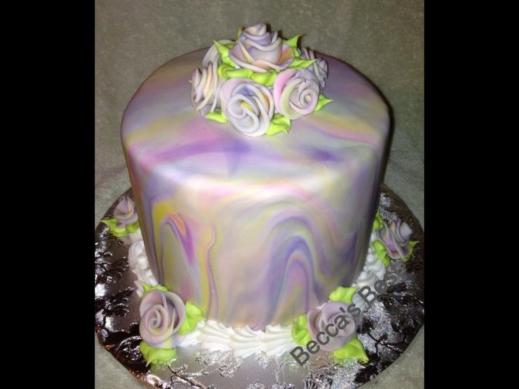 Marble Fondant Cake