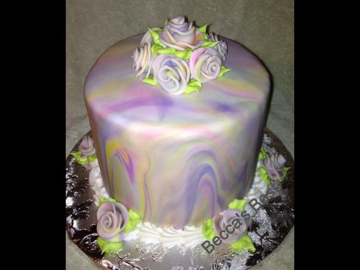 Marble Fondant Cake Marble Fondant Cake