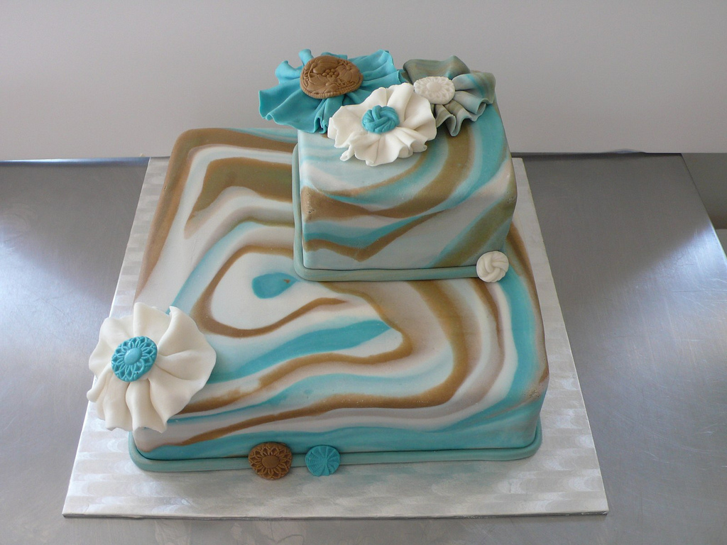 Marble Fondant Cake