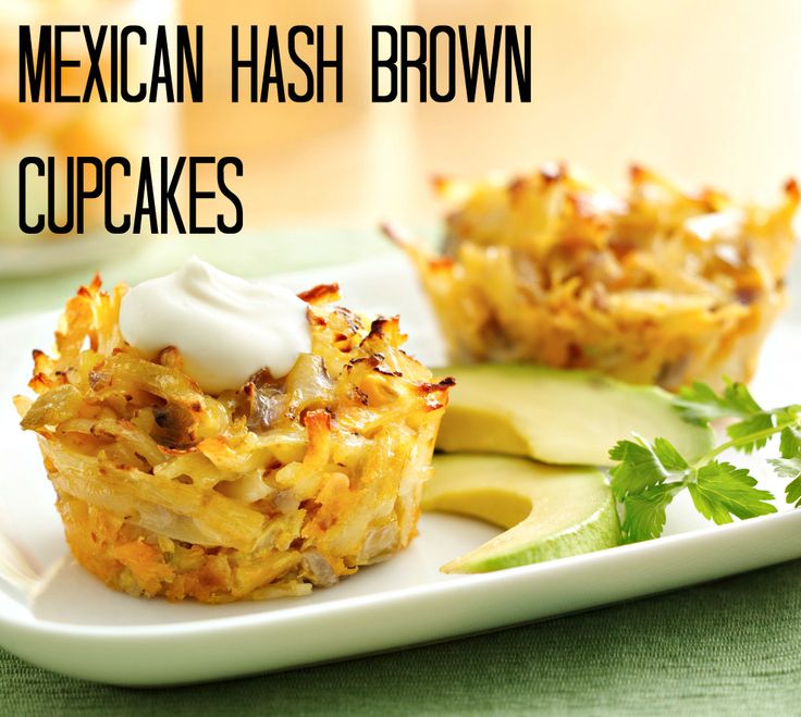 Mexican Hash Brown Breakfast Cupcakes