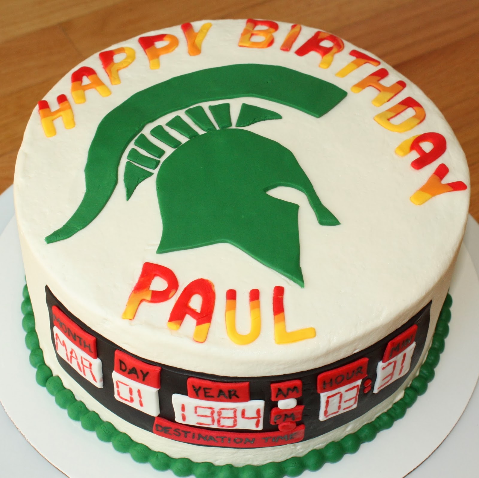 Michigan State Happy Birthday Cake