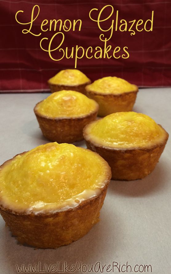 Mini Cupcake Recipes with Lemon Glaze