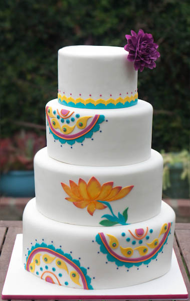 Modern Indian Wedding Cake Modern Indian Wedding Cake