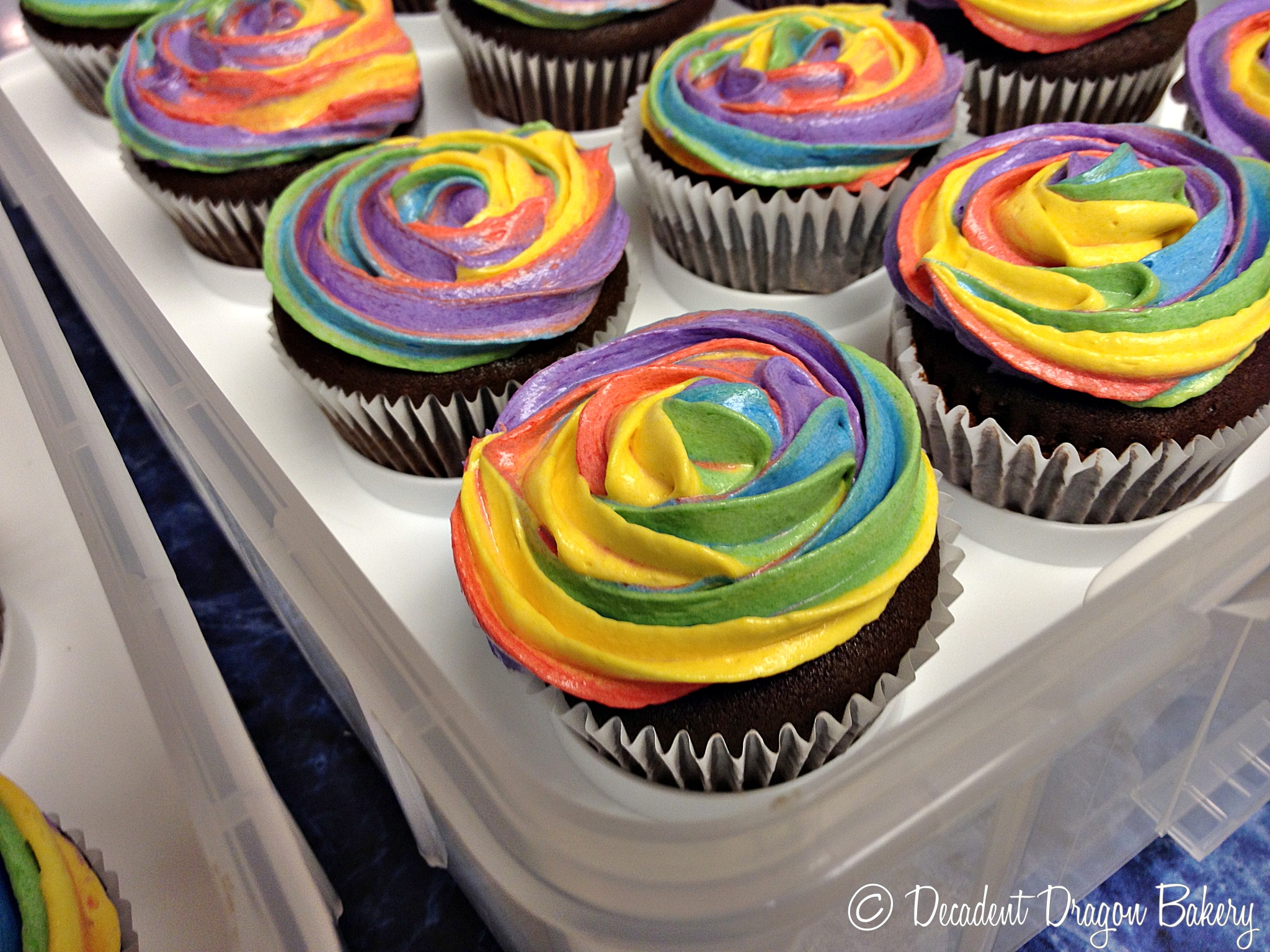 Multicolor Cupcake Frosting