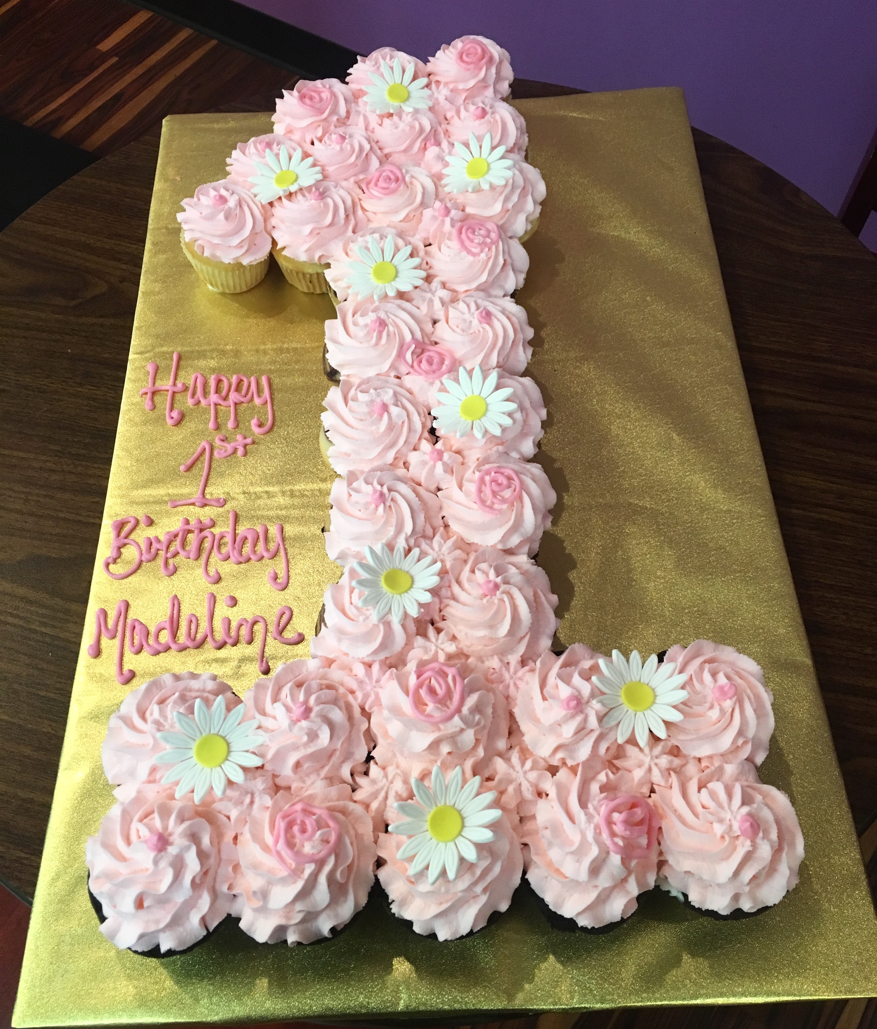 Number 1 Cupcake Cake