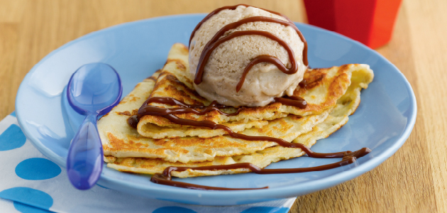 Pancakes with Ice Cream Pancakes with Ice Cream