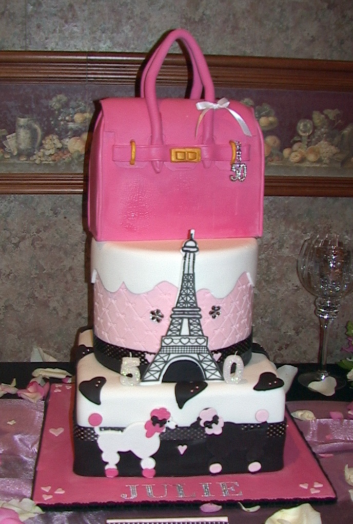 Paris Themed Cake