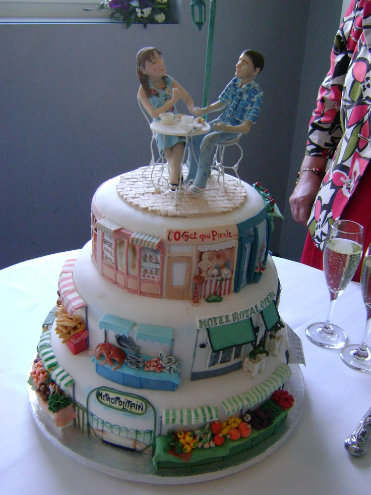 Paris Themed Cake