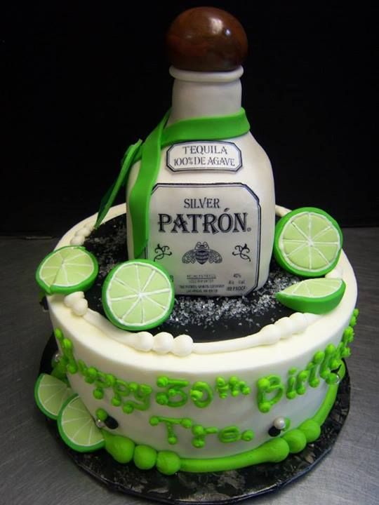 Patron Tequila Birthday Cake