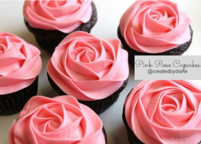 Pink Rose Cupcakes Pink Rose Cupcakes