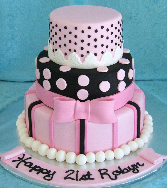Pretty Fondant Birthday Cake Pretty Fondant Birthday Cake