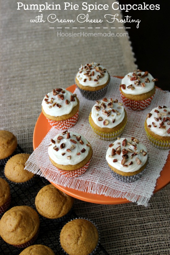 Pumpkin Pie with Cream Cheese Frosting Cupcakes