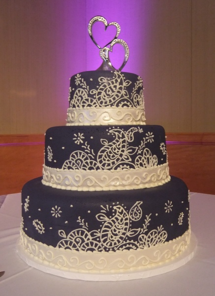 Purple Fondant Wedding Cake Purple Fondant Wedding Cake