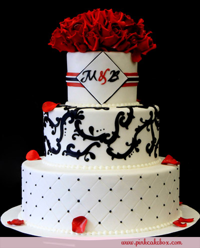 Red and Black Wedding Cakes Ideas Red and Black Wedding Cakes Ideas