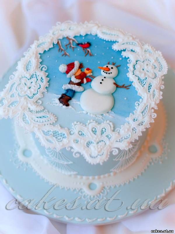 Royal Icing Christmas Cake