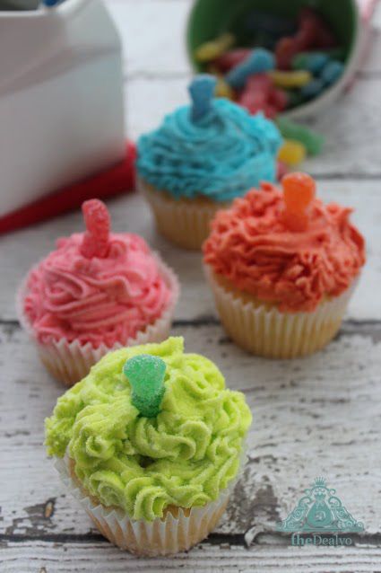 Sour Patch Cupcakes