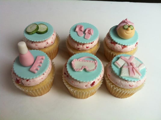Spa Party Cupcakes