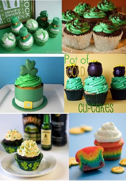 St. Patrick's Day Cupcake Idea