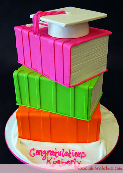 8 Photos of Stacked Graduation Cakes