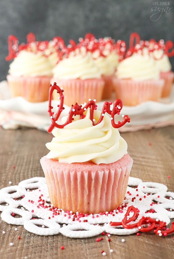 Strawberry Cupcakes with Cream Cheese Frosting