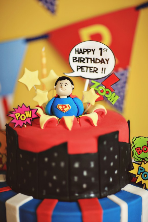 Super Birthday Superhero Cake