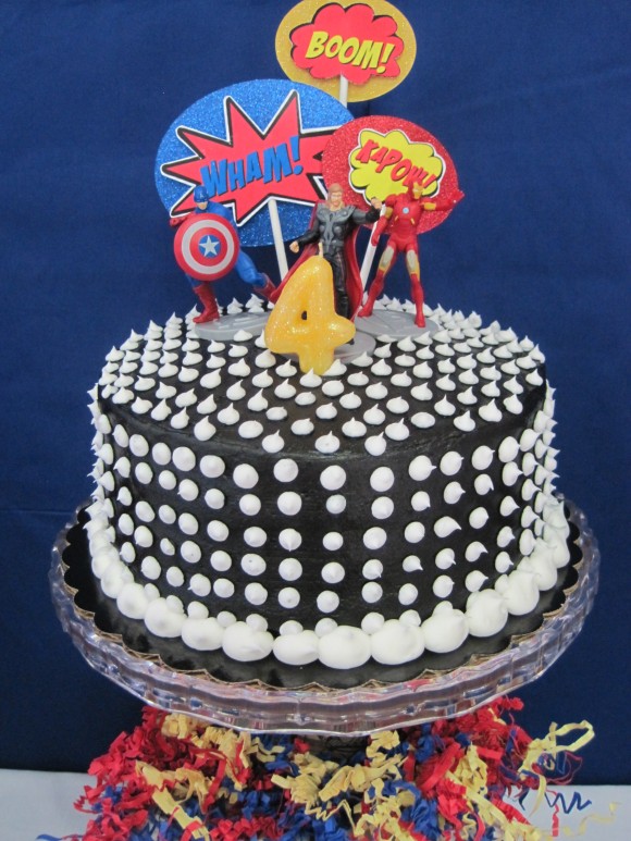 Superhero Birthday Cake Idea Superhero Birthday Cake Idea