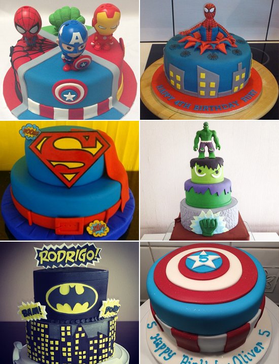 Superhero Birthday Cakes 25