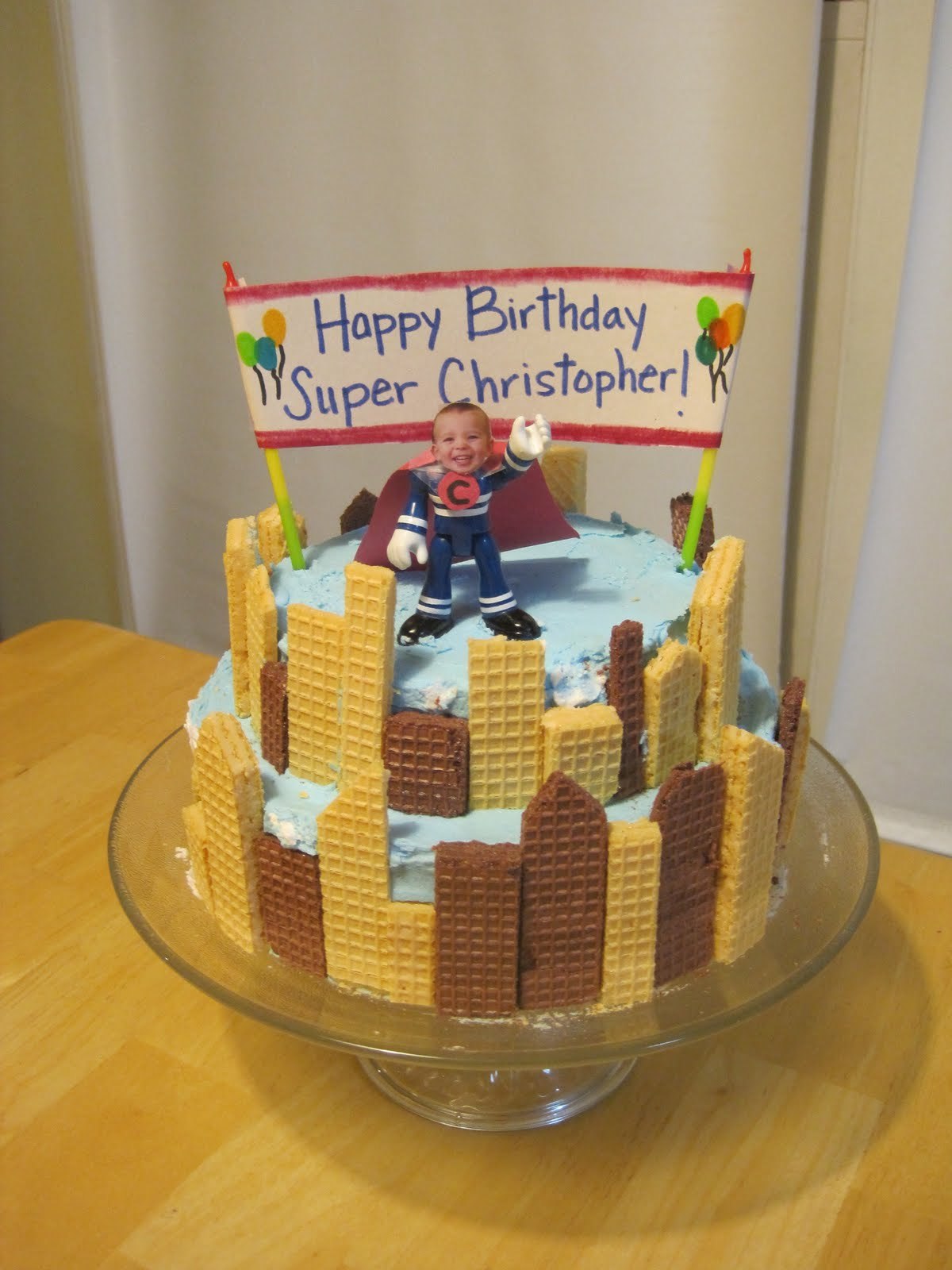 Superhero Birthday Party Cake