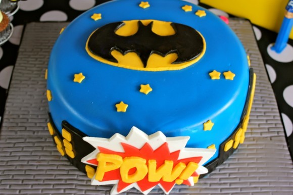Superhero Birthday Party Cake