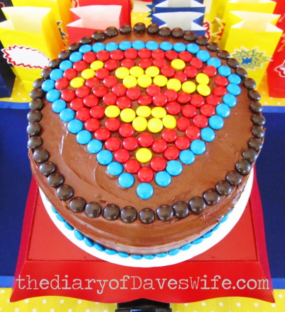 Superman Birthday Party Cake