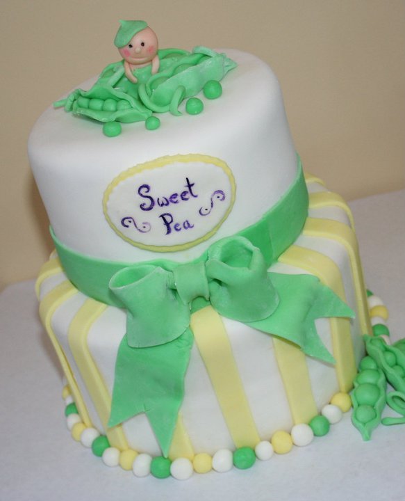 Sweet Pea Baby Shower Cake Sweet Pea Baby Shower Cake