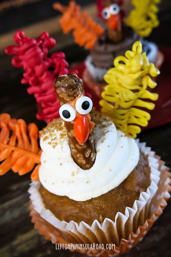 Thanksgiving Turkey Cupcakes