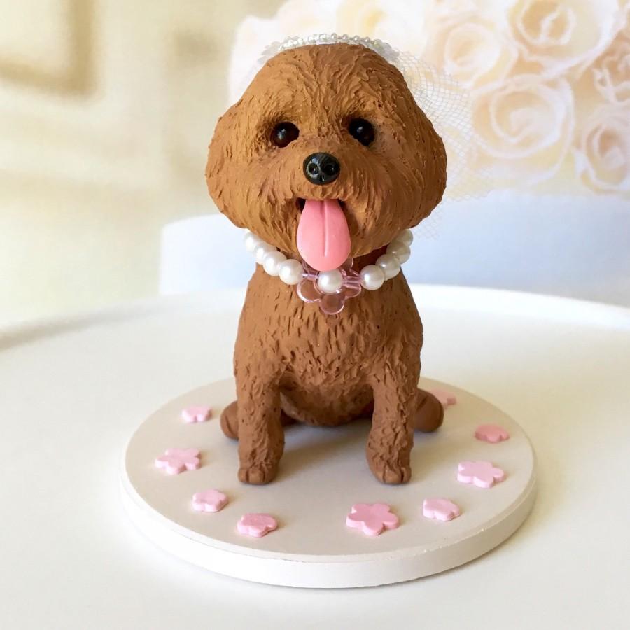 Toy Poodle Cake Topper