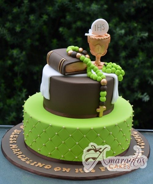 Two Tier Communion Cake Two Tier Communion Cake