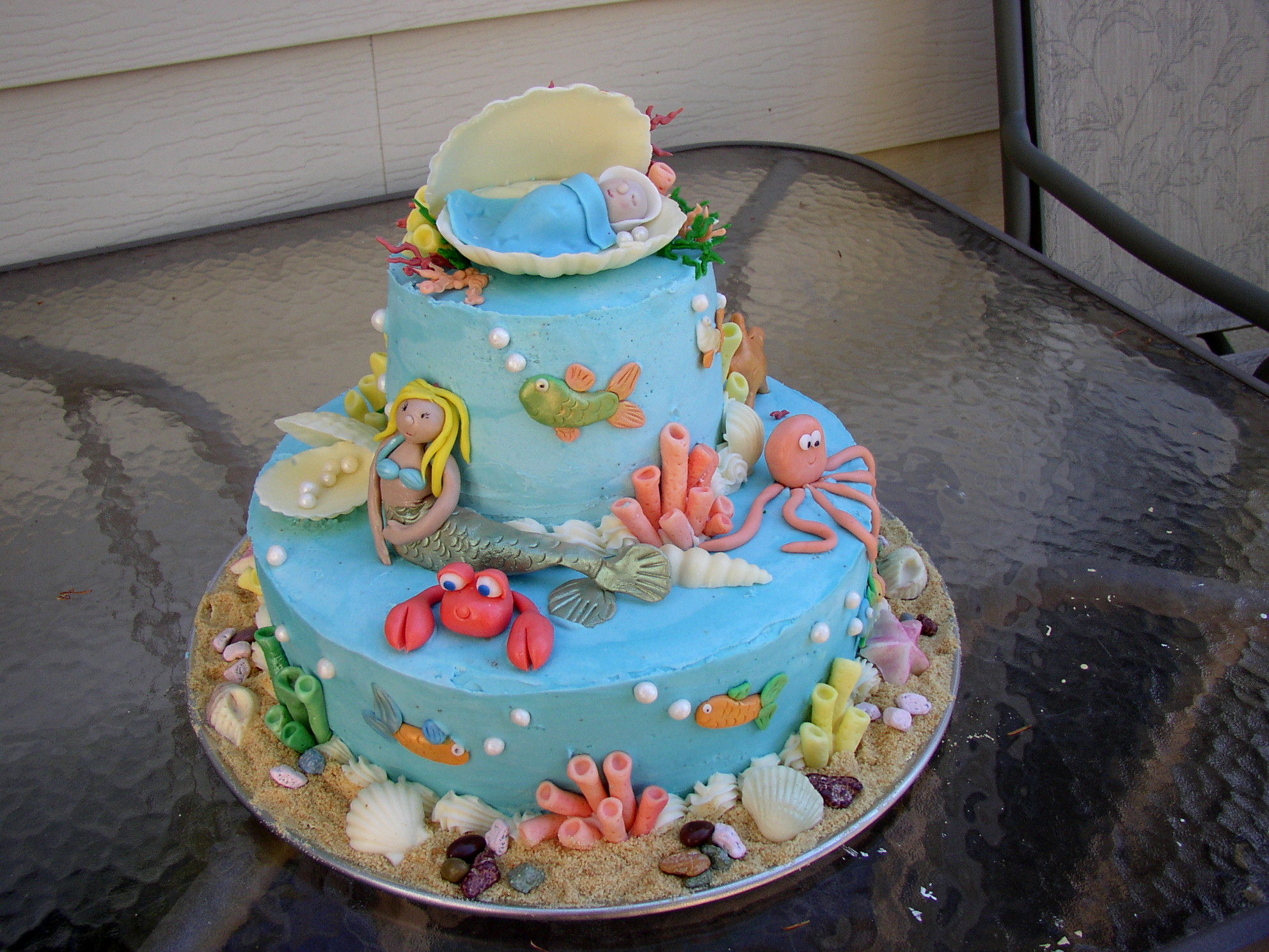 Under the Sea Baby Shower Cake Idea Under the Sea Baby Shower Cake Idea