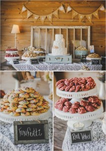 Wedding Cake and Cookie Table Wedding Cake and Cookie Table