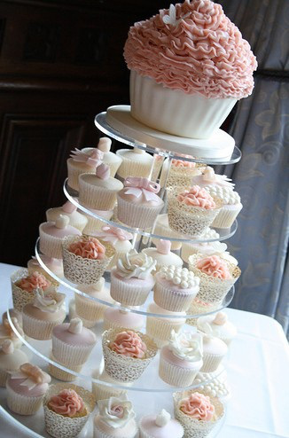 Wedding Giant Cupcake Cake