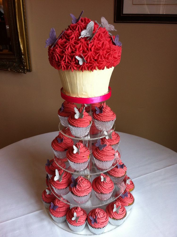 Wedding Giant Cupcake Cake