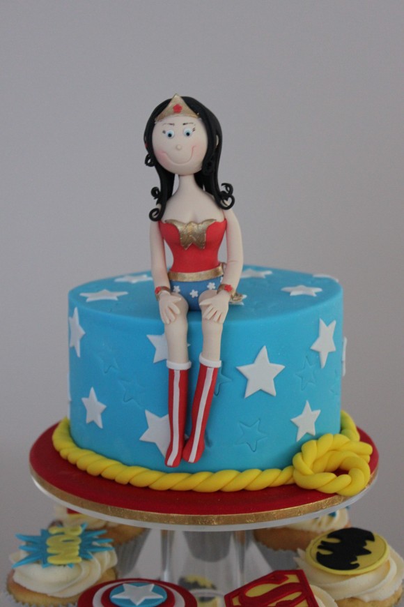 Wonder Woman Superhero Birthday Cake